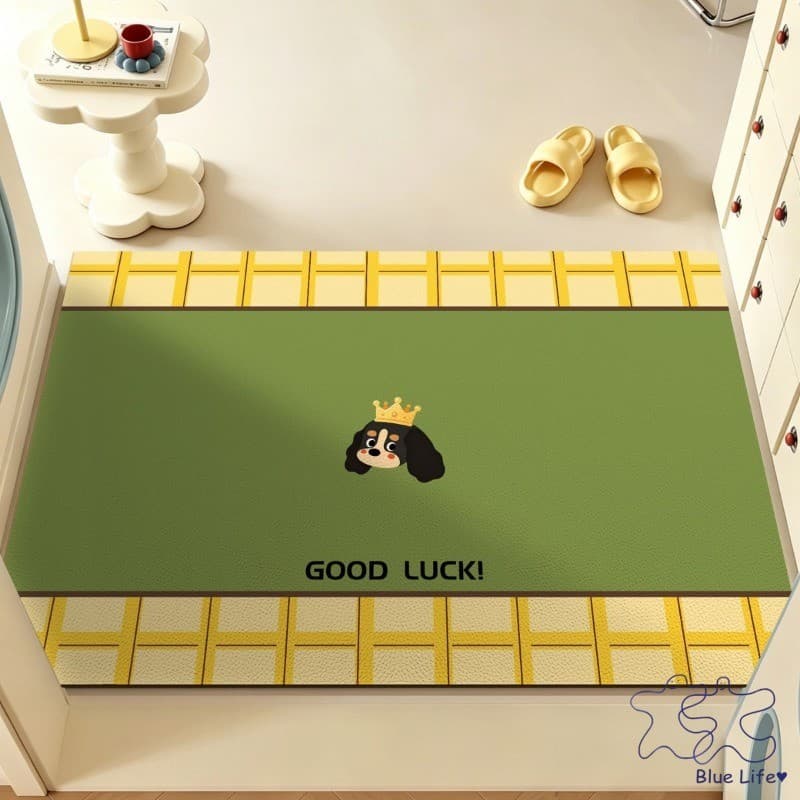 Dopamina Cartoon Pvc Tapete Porta De Entrada Tapetes Antiderrapantes Resistentes Ao Desgaste Decoração De Casa Sala De E