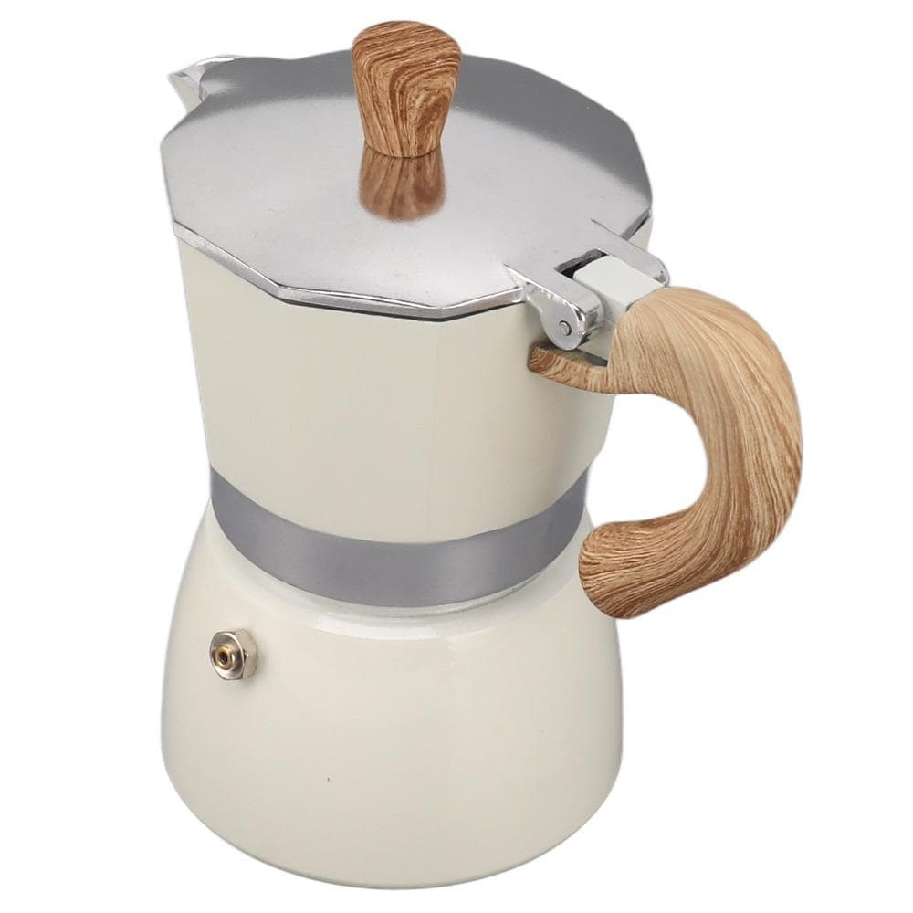 Cafeteira Italiana , Moka Octogonal De Alumínio , Máquina De Café Expresso Com Fogão De 3 Xícaras/6