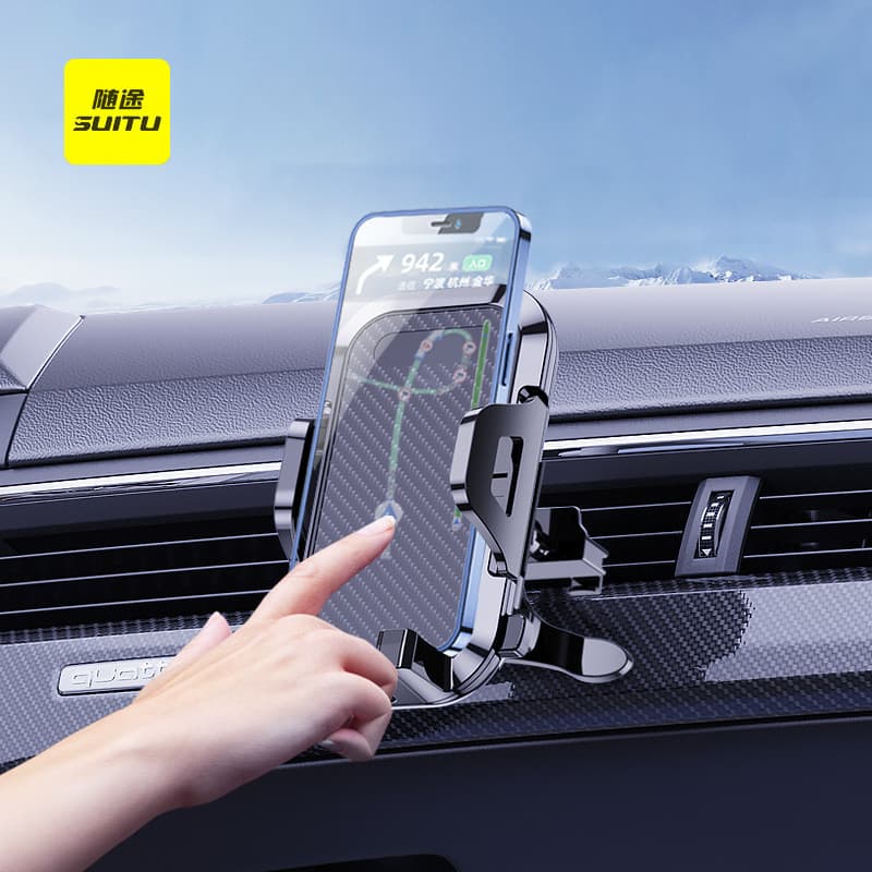 Suporte de ventilação para carro, suporte de celular para carro, suporte retrátil, suporte de ventosa para carro, modelo