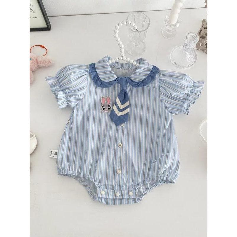 Bebê bebê macacão roupas de verão Super bonito pouco mensal idade menina roupas do bebê dos desenhos animados da criança