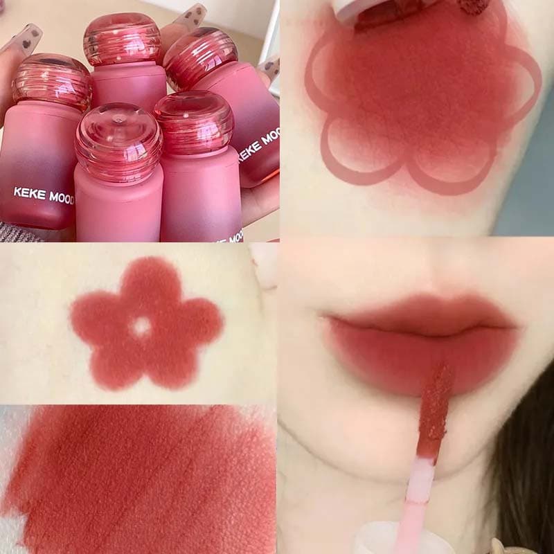 Nenmen! Batom Líquido Matte Rosa Nude para Estudantes, Batom Rosa Nude Matte de Baixa Saturação para Pele Clara.