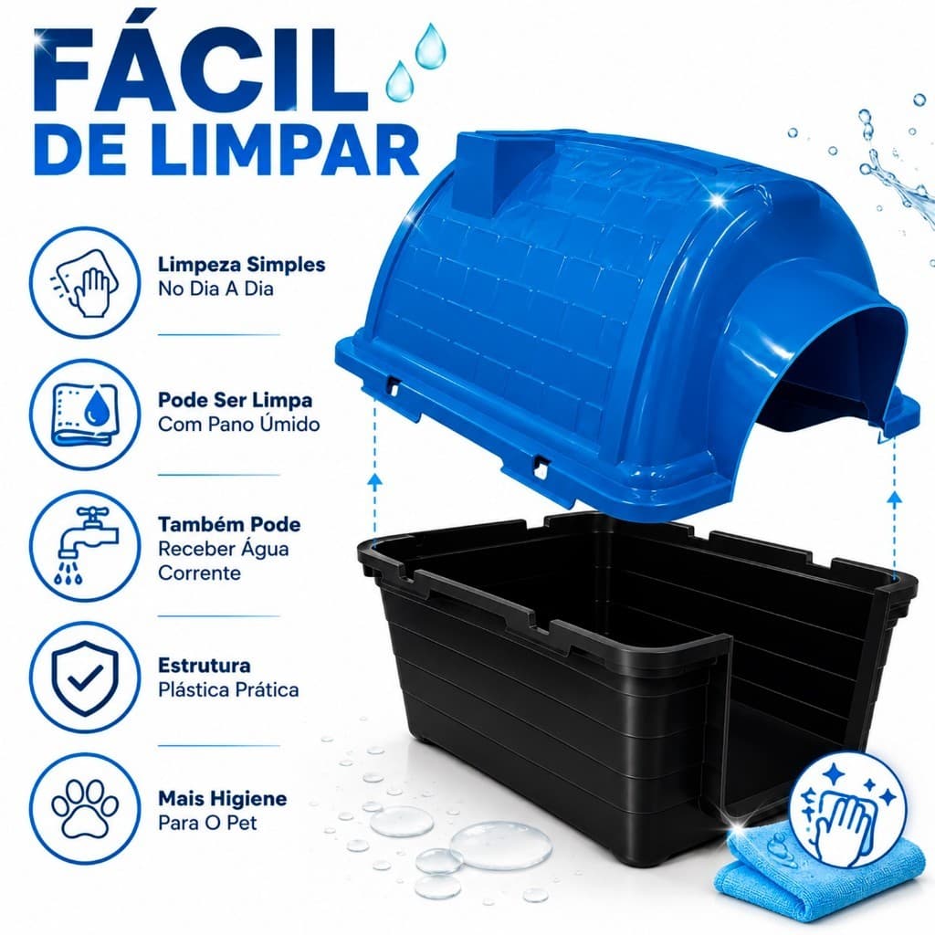 Casinha De Cachorro N4 Para Porte Pequeno Iglu Desmontável Proteção Raios UV - Ipoppy