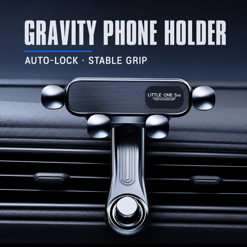 Suporte de Telefone para Carro, Montagem na Saída de Ar do Carro 360 °   Suporte giratório para celular na saída de ar d