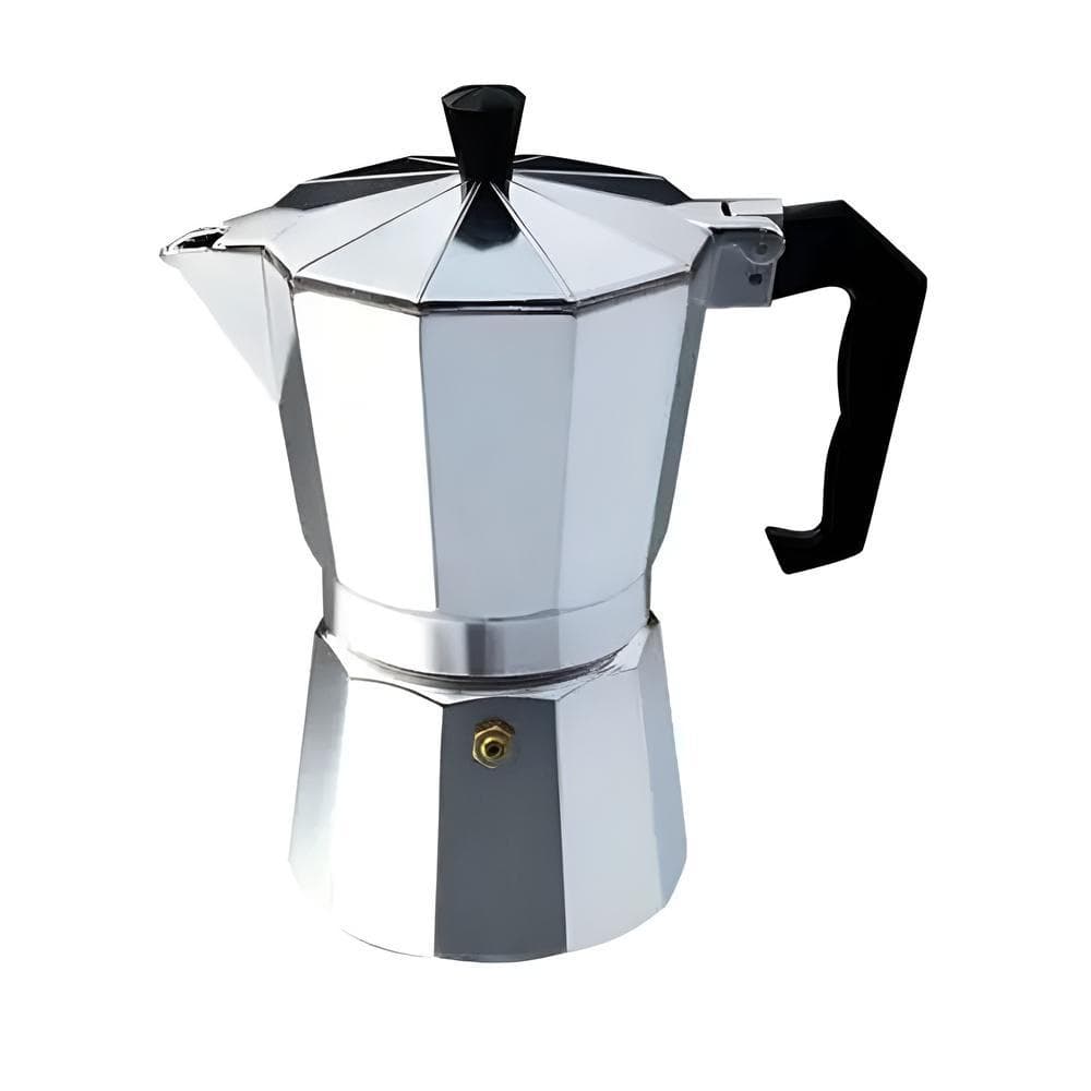 Cafeteira Italiana Moka Alumínio Manual 6 Xícaras Expresso Profissional Prata Premium