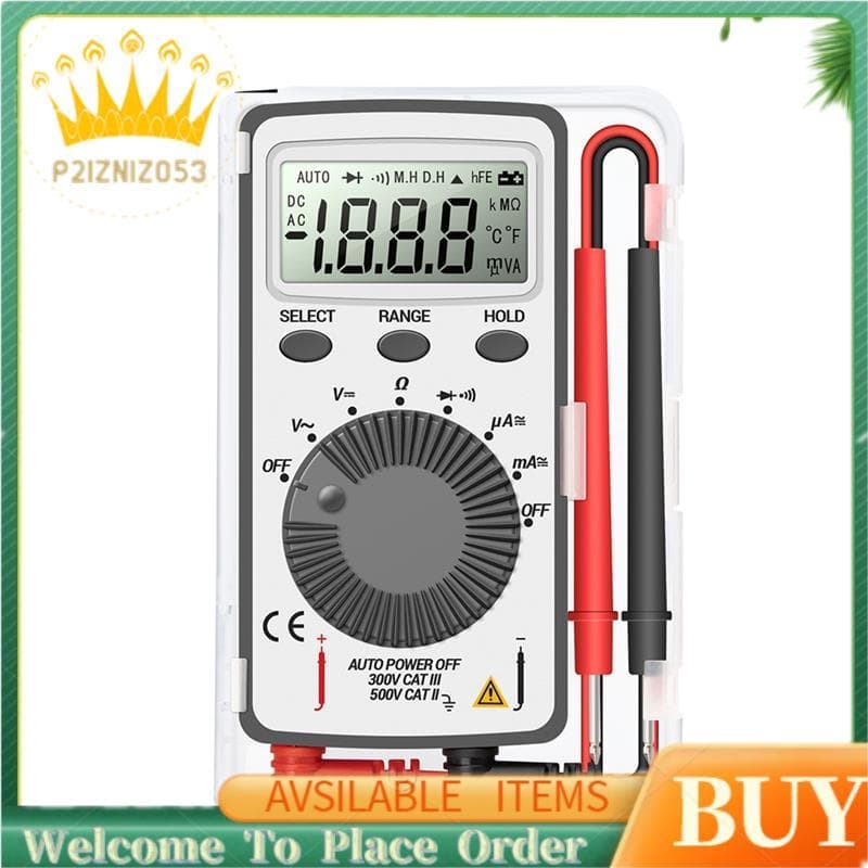 AN101 Mini Multímetro Digital Multimetro Tester DC/AC Medidor De Corrente De Tensão Testadores Profissionais De Bolso
