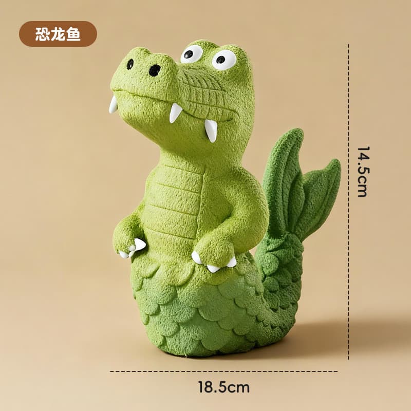 Brinquedo para cachorro, desenho animado, formato de crocodilo, látex para animais de estimação, brinquedo pequeno e méd