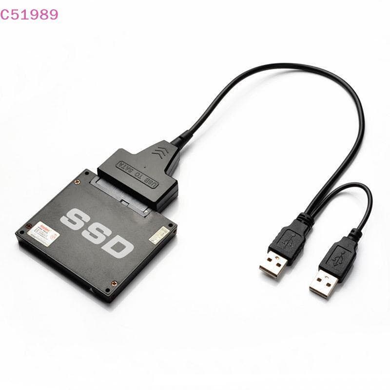 [kaan] Cabo SATA Para Laptop SSD 2.5 Polegadas Desktop HDD Adaptador USB 2.0 De Disco Rígido Externo Com Porta De Alimen