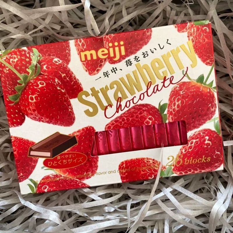 Lanches importados do Japão Meiji Piano Puro Chocolate Amargo Morango Leite Forte Matcha Sanduíche Chocolate 8-20-23V