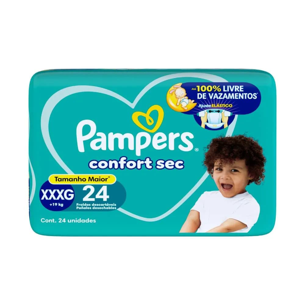 FRALDA CONFORT SEC XXXG 24UN PAMPERS