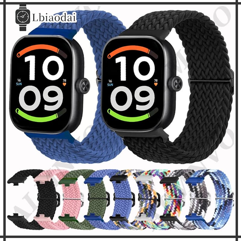 Pulseira de Nylon Para Smartwatch Xiaomi Band 10 9 Pro 8 Pro / Redmi Watch 6 Active/Lite/6 5 4