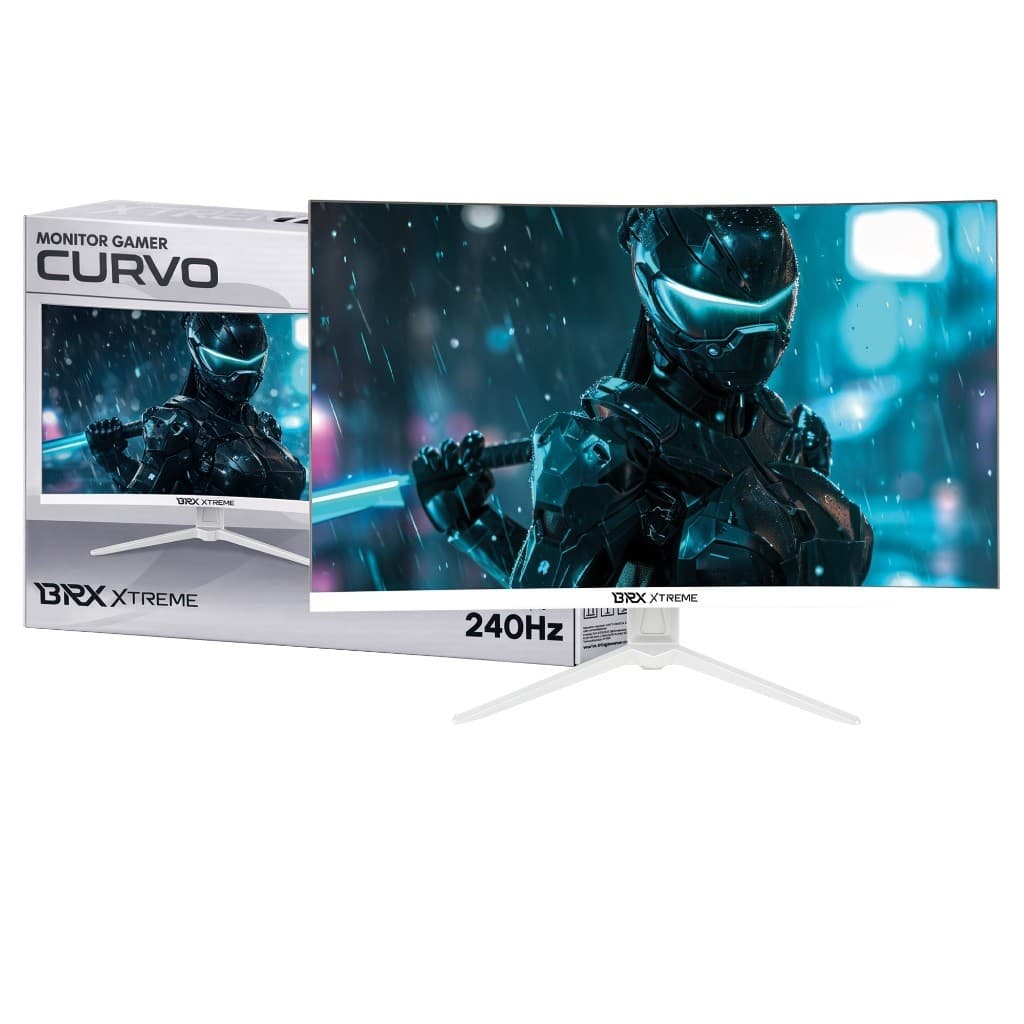 Monitor Gamer BRX Extreme 27Pol Curvo LED 240HZ  HDMI Branco