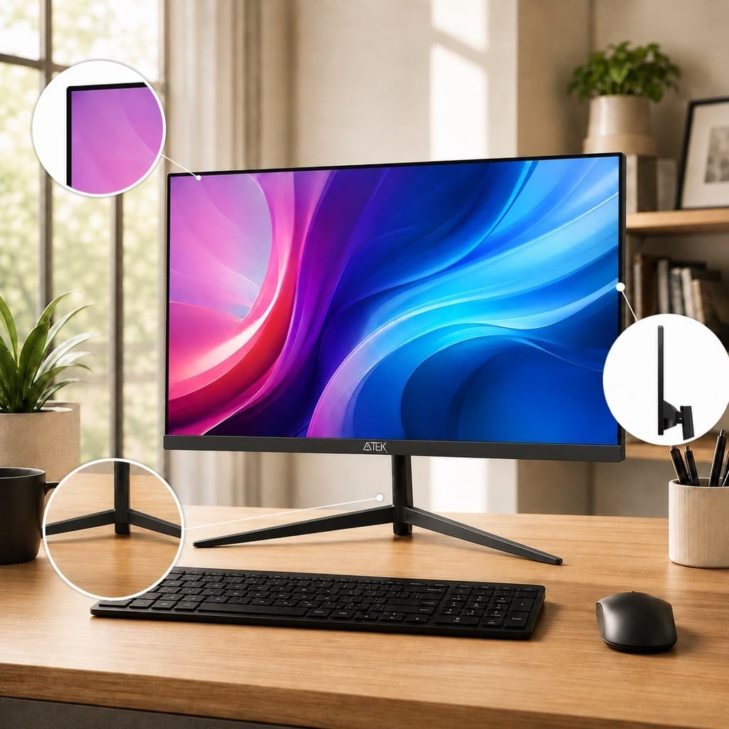Monitor 21,5 Full HD LED HDMI VGA 100Hz 1ms AMD FreeSync Borda Infinita VESA 75x75 Gamer Delta-M2210A