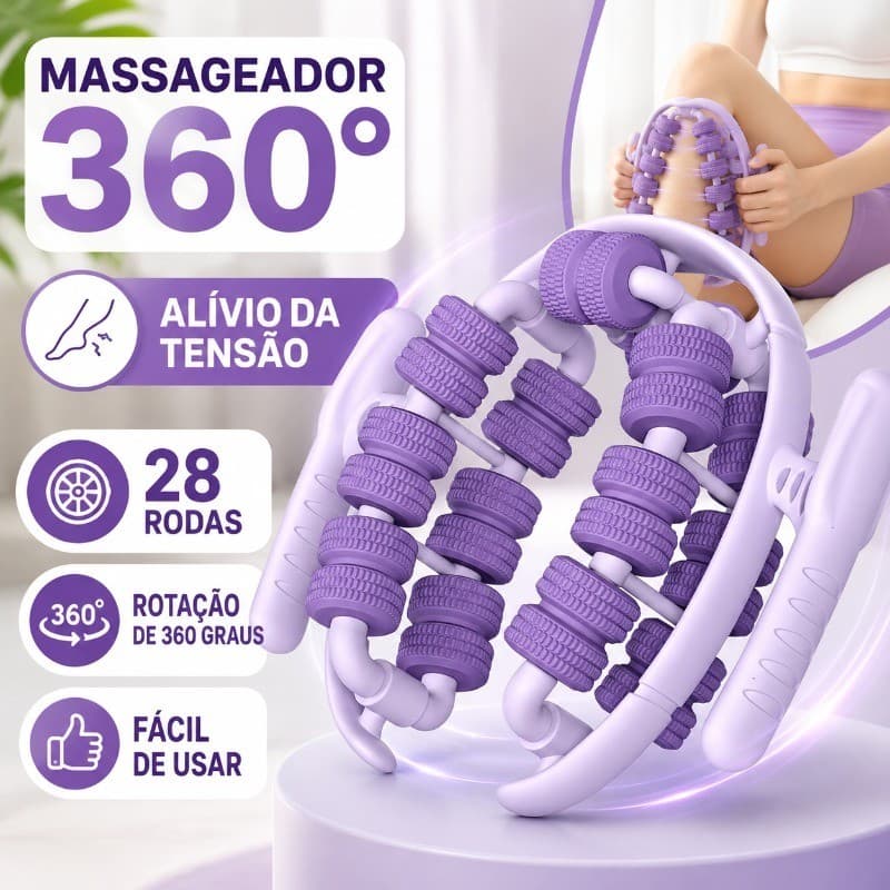 Massageador De Rolo De Roda Durante Prático Corporal Relaxante Muscular De Panturrilha