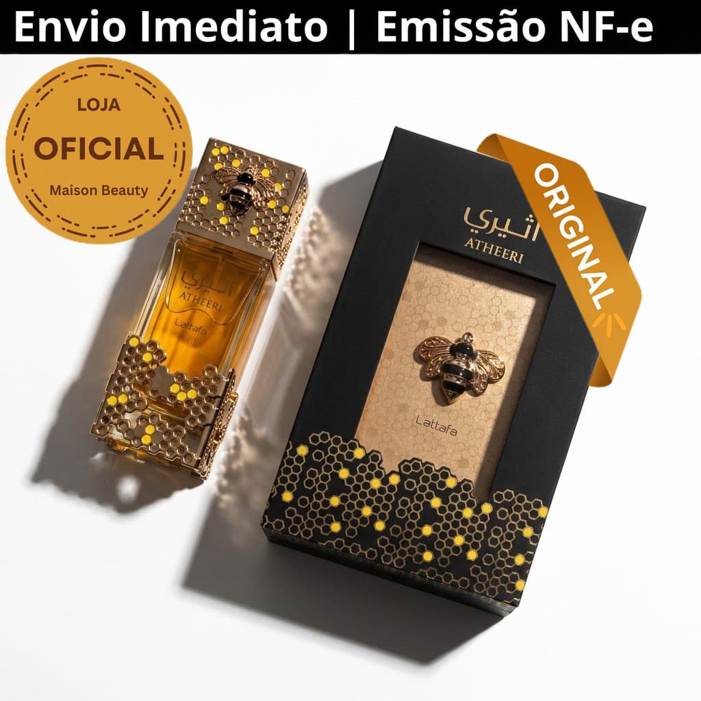 Envio SP | Lat Atheeri EDP Feminino Importado 100ml Original Árabe Floral Sofisticado Jasmim Orquídea Madeira Âmbar Luxo