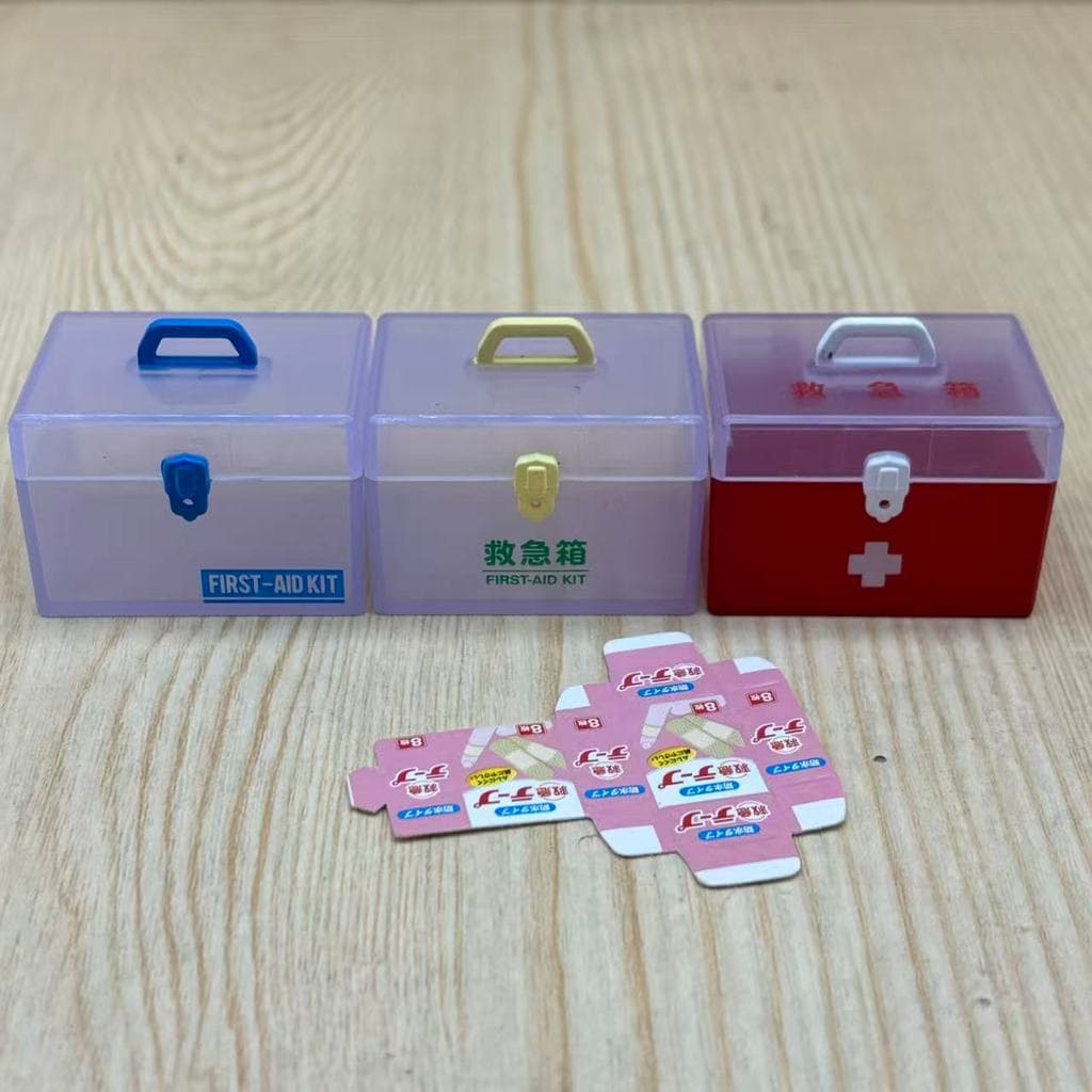 Genuíno bens em massa simulação medicina modelo em miniatura medicina Kit de primeiros socorros fadiga resposta ornament