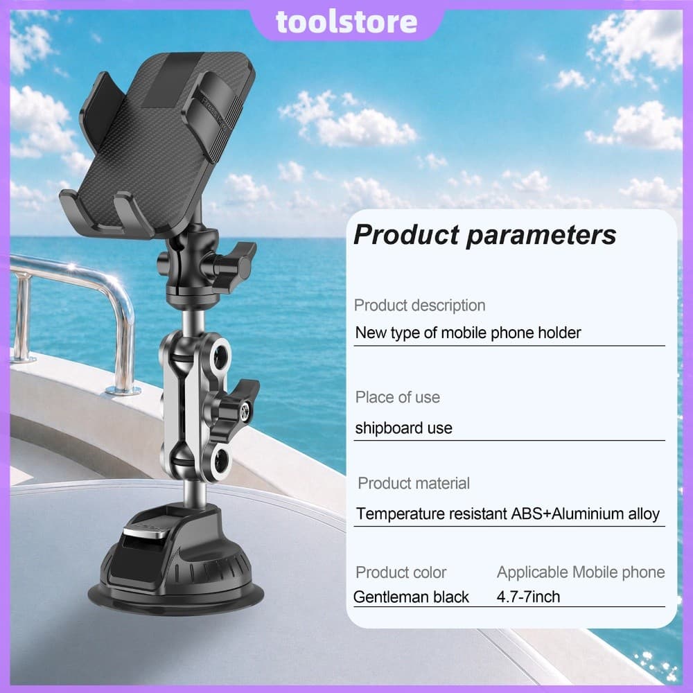 [Novo] Suporte Para Telefone Com Ventosa Pára-Brisa De Carro 360 ° Giratório Painel