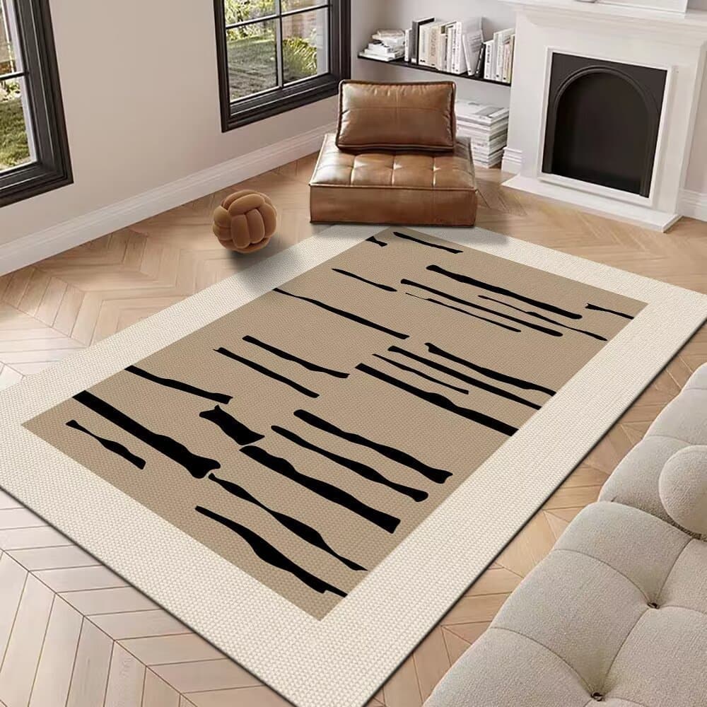 [Novo produto] tapete sala de estar simples sofá mesa de centro cobertor antiderrapante doméstico quarto completo tapete