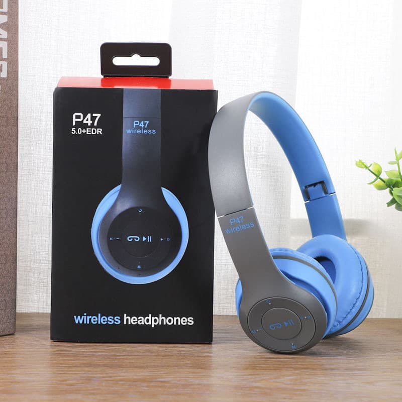 Fone P47 Headphone Sem Fio Estéreo Redução de Ruídos Bluetooth 5.0 Universal mais