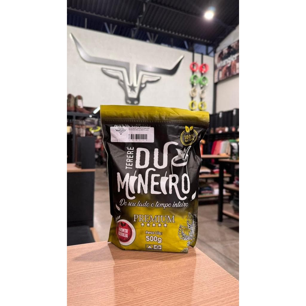 ERVA MATE TERERÉ DU MINEIRO PREMIUM CEREJA MENTOLADA