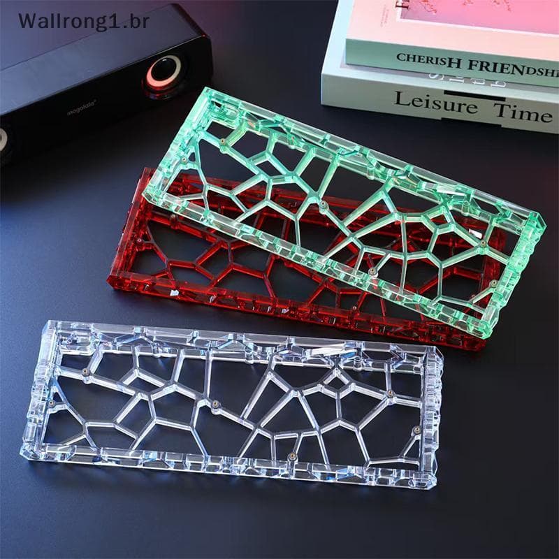 Capa De Teclado WALLR Transparente 60 % Para Teclados Mecânicos Personalizados DIY .