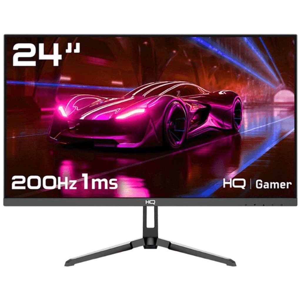Monitor Gamer HQ Ultra, 24 Pol, IPS, Full HD, 1ms, 200Hz, HDMI/DisplayPort, Preto, HQ24IP200