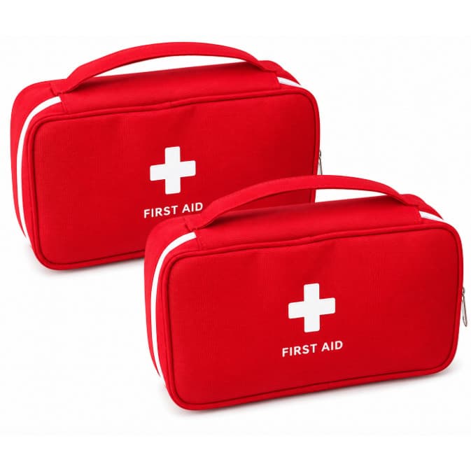 Kit 2 Necessaires Primeiros Socorros Porta Remédios
