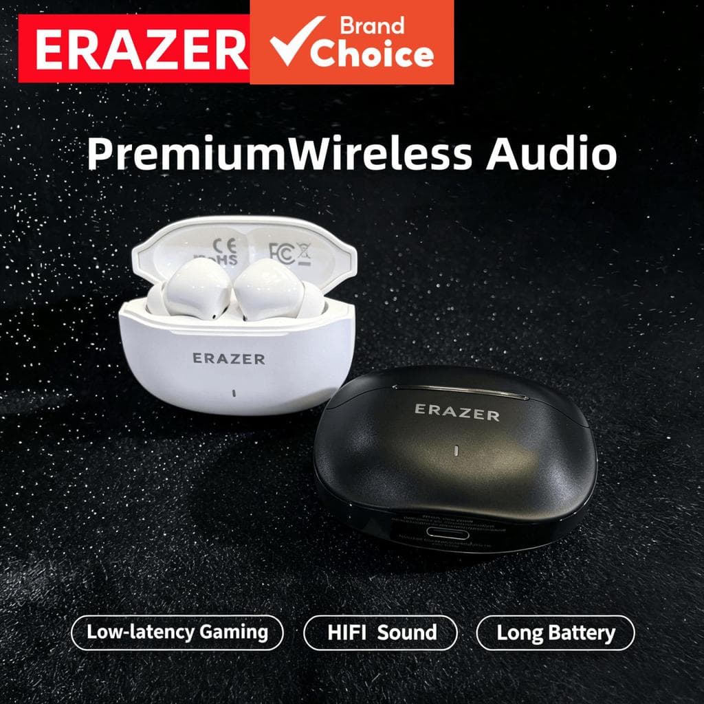 ERAZER HT82 Fones de ouvido Bluetooth Fones de ouvido intra-auriculares Isolamento físico de ruído para estudar Fones de