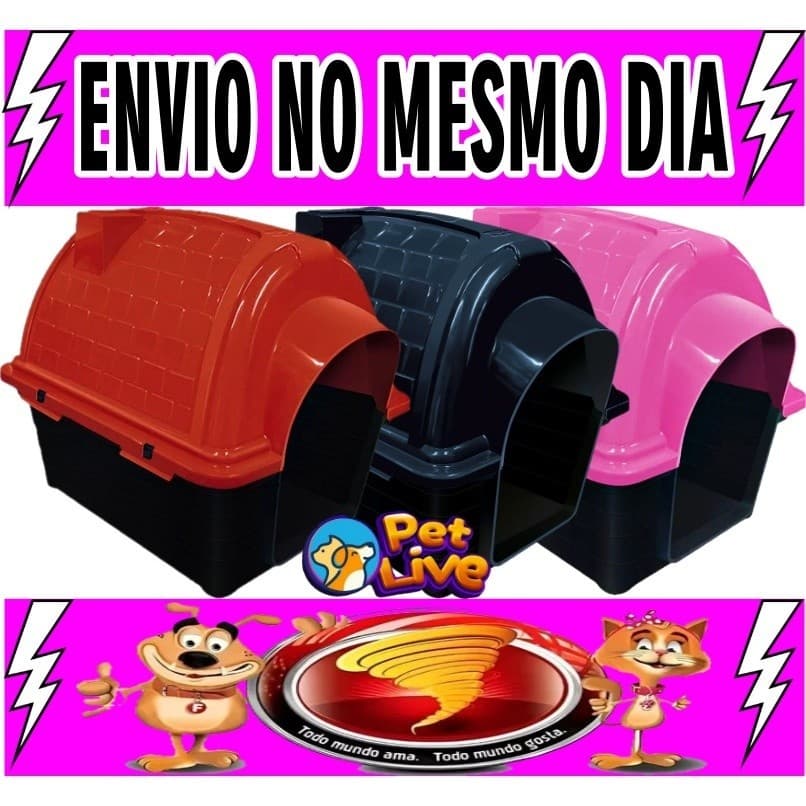 Casinha Cachorro Numero N2 -  Casa Cão Iglu Pet Com Proteção Raios UV - Furacão Pet Desmontável