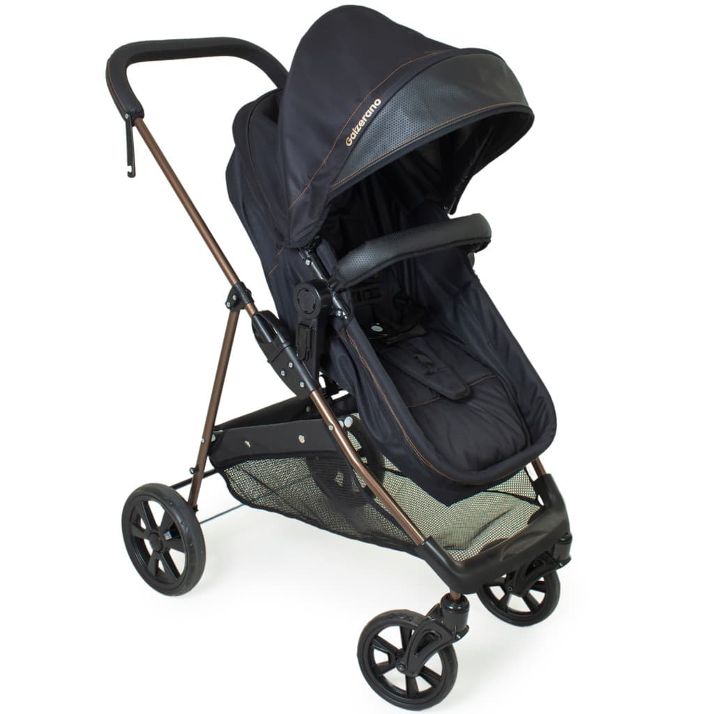 Carrinho de Bebê Galzerano Napoli G22 Preto Cobre