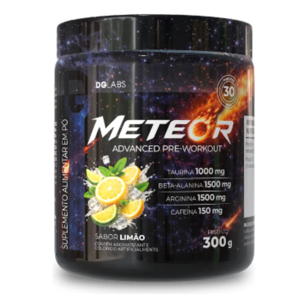 Pré-treino Meteor 300g Dg Labs Suplemento Esportivo Academia