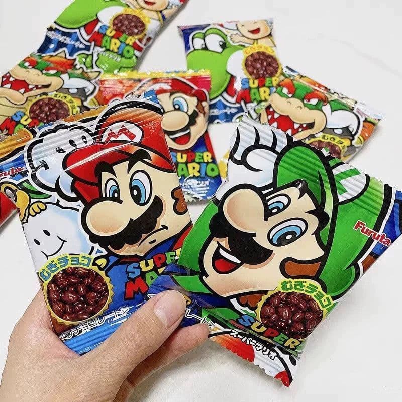 Chocolate temático Fluda Limited Mario importado do Japão-20-23V