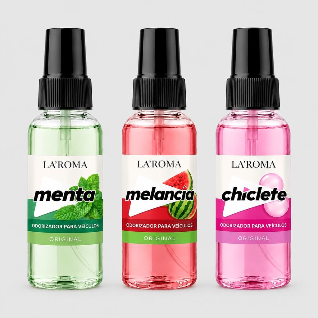 Kit Perfumes de carro 60ml - Tutti-fruitti Chiclete Cheiro Doce