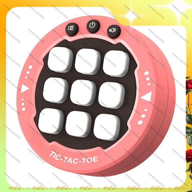 [Entrega Rápida R] Toe Game Table Brainteaser Games 3 Em Uma Linha Jogo De Mesa Para Família Jogos De Console Portátil D
