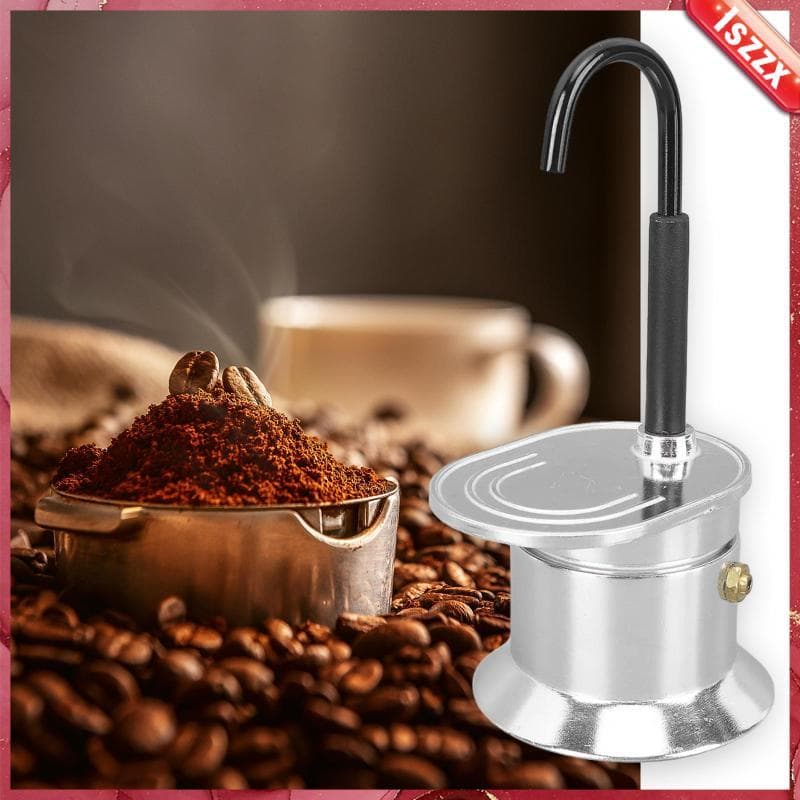 [Lszzx] Mini Cafeteira De Bico Único , Pote Leve Para Café Expresso , Liga De Alumínio Durável Festa Ao Ar Livre