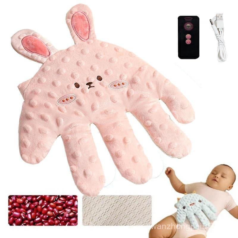     Palma calmante para bebês, padrão de bebê dormindo, luvas anti-susto para bebês, almofada chupeta elétrica