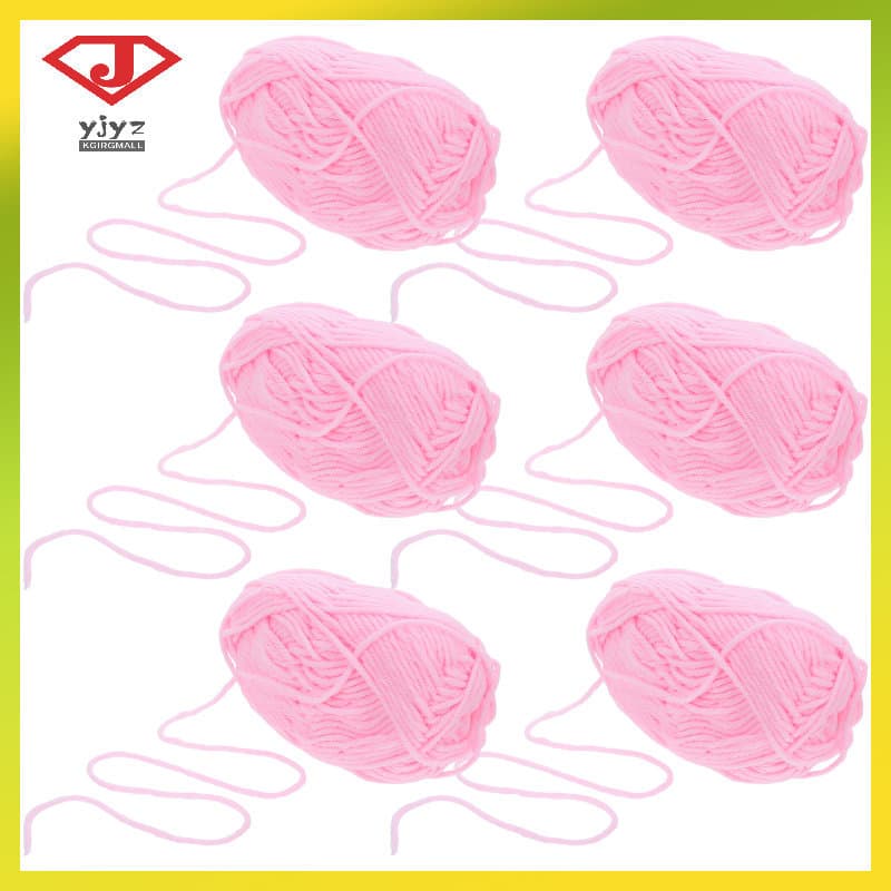 6 Pçs Fio Laticínios Amigurumi Kit De Crochê Algodão Para Cobertores Bebê Macio Yujingyouzhang