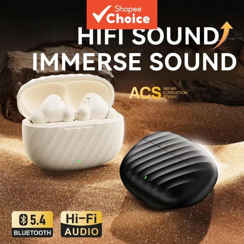 Fones de ouvido 2026 Sem Fio Bluetooth, Earbuds com Cancelamento de Ruído ANC, Fones de Ouvido Esportivos, Graves HiFi,