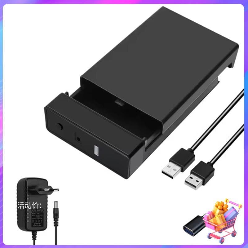 [Bom Negócio] Gabinete De Disco Rígido Externo HDD Para SATA 2.5 3.5 Polegadas SSD Caixa USB 3.0 Adaptador De Plugue Ue