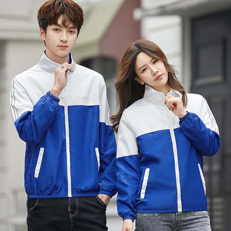 Jaqueta masculina 2023 novo estilo primavera outono casal usar gola juventude jaqueta masculina mulher usar costura fina