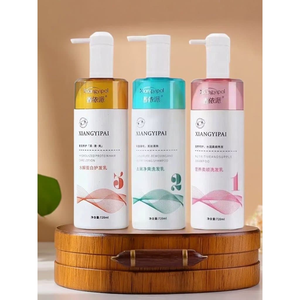 Xiangyipai Anti-caspa limpeza refrescante controle de óleo Shampoo proteína hidrolisada nutritivo hidratante macio macio