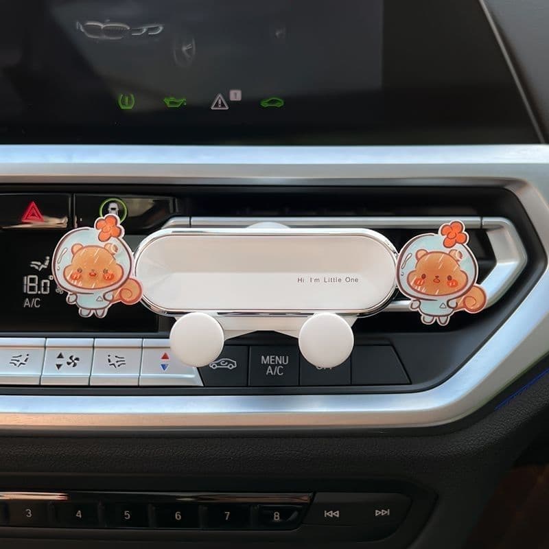Bonito bob esponja calça quadrada suporte de saída de ar do carro suporte de navegação do telefone móvel DIY suporte do 