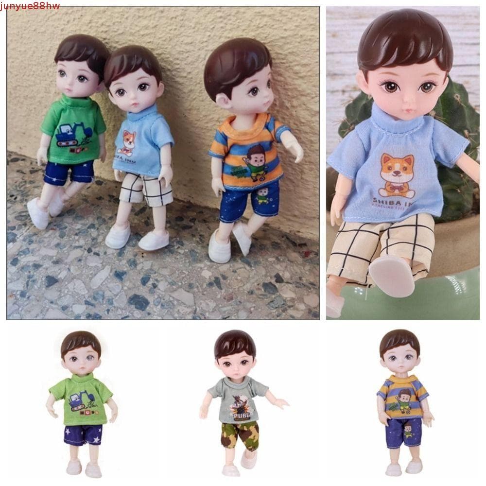 JUNYUE Boneca BJD De 16 Cm , Olhos Simulados 3D , 13 Bonecas Articuladas Com Roupas , Dobradiça