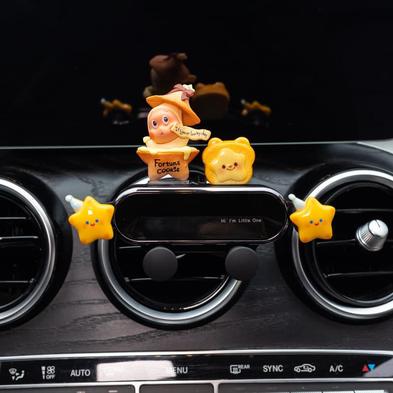 Novo Starman suporte do telefone do carro ar condicionado saída de ar Clip-on bonito das mulheres dos homens navegação d
