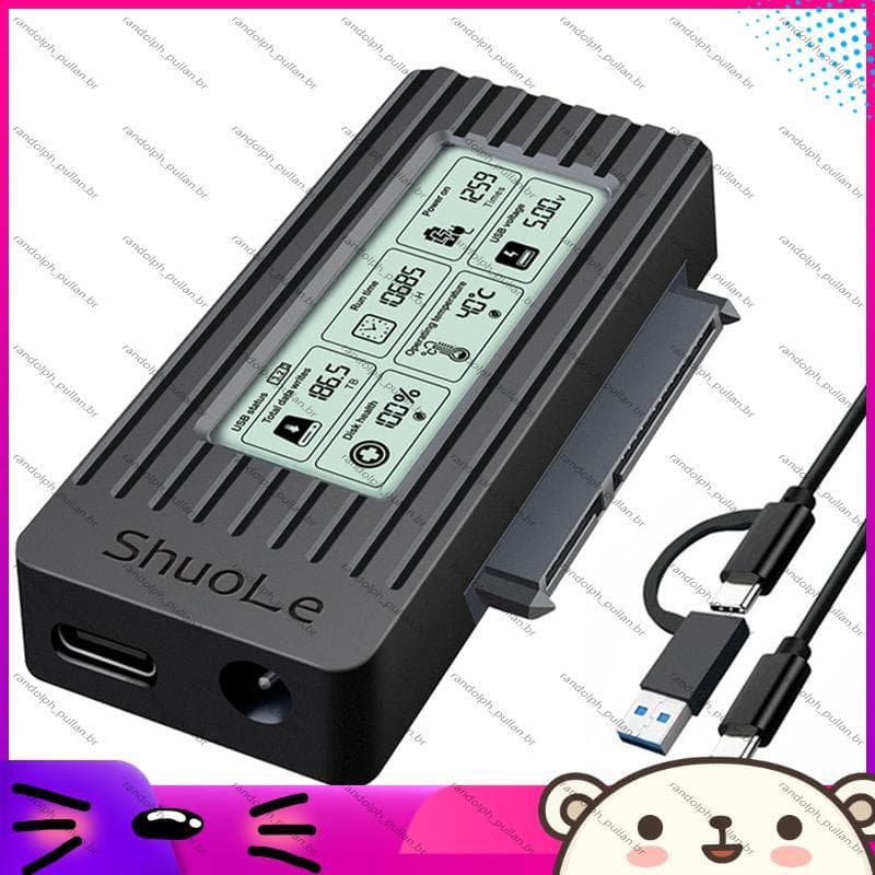 [Concessional H] Cabo Conversor Adaptador USB C Para SATA USB3.2 Gen1 Externo De Disco Rígido SSD HDD De 2,5/3,5 Polegad