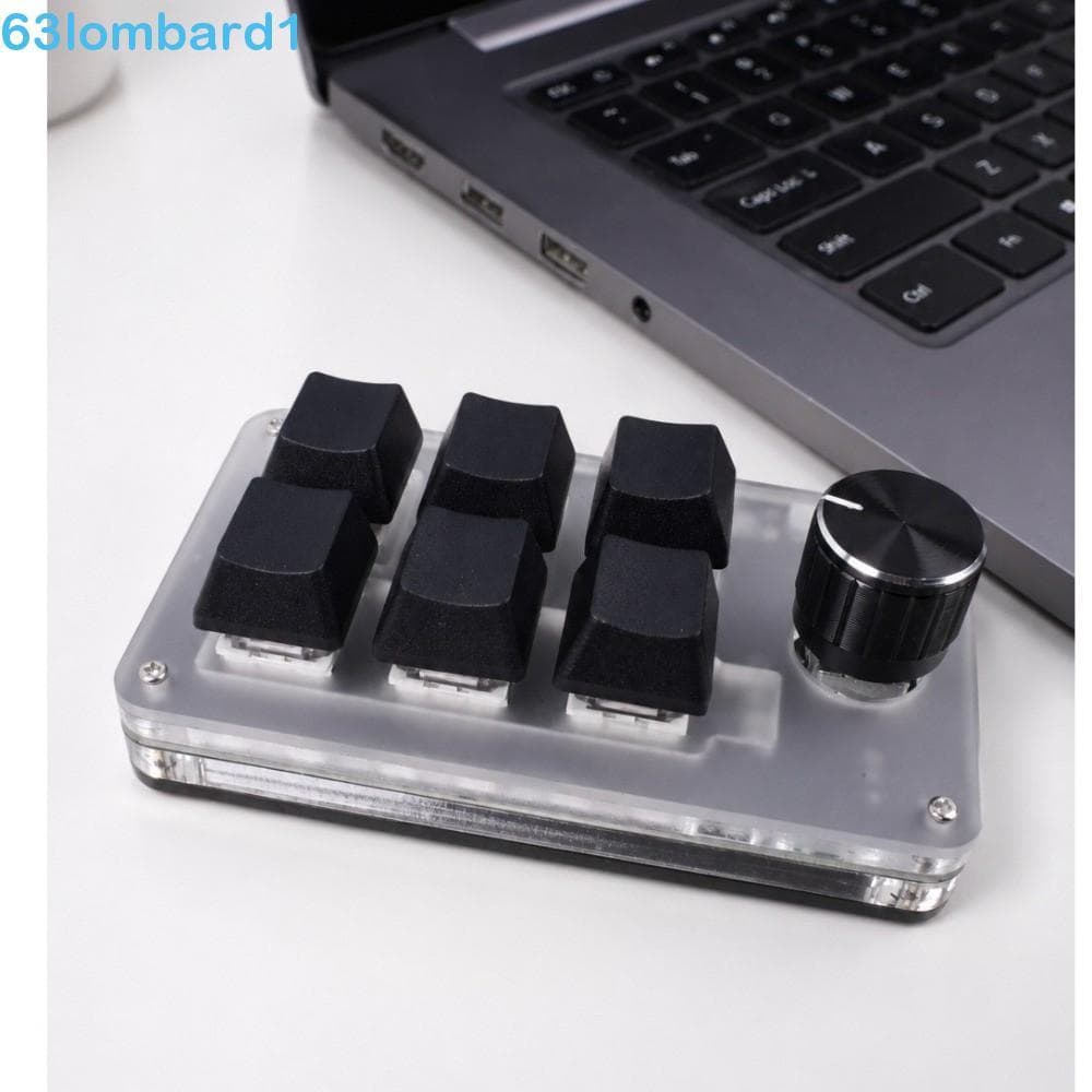 Teclados Para Jogos LOMBARD1 , Mini Teclado De Programação Personalizado Com Fio USB Hot Swap , Mecânico De 6 Teclas