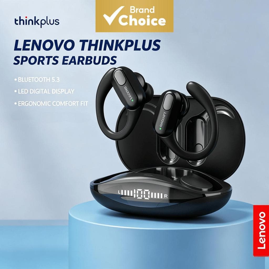 Fones de ouvido Lenovo XT80, fone de ouvido Bluetooth com controle por toque, modo duplo para jogos e música, fones de