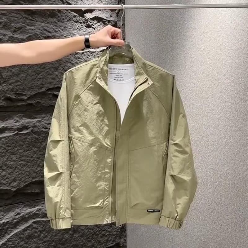 Jaqueta masculina 2025 novo estilo primavera outono vôo masculino gola jaqueta versão coreana solta bonito Casual topo