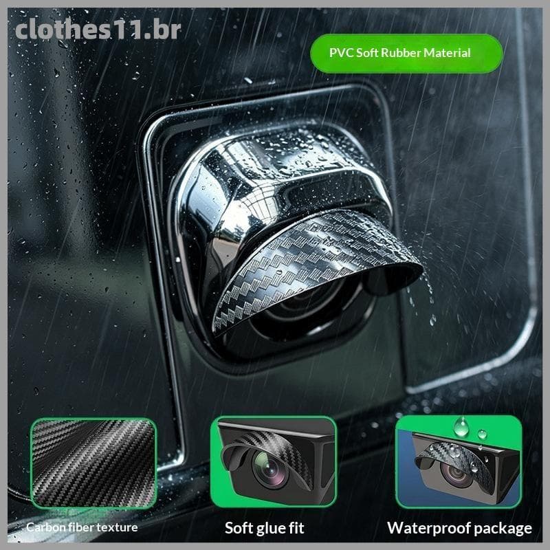 Capa De Viseira De Chuva CLOT Para Câmera De Visão Traseira Do Carro , PVC À Prova D'água BR