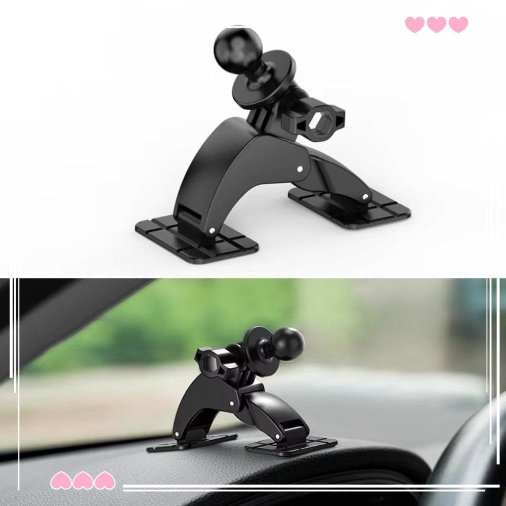 Suporte Para Carro Com Cabeça Esférica , Autoadesivo Base Adesiva Dupla , Rotação De 360 Graus