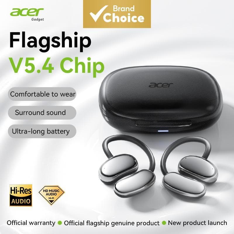 Fones de ouvido Acer OHR639, fones TWS Bluetooth, fones de ouvido abertos, fones de ouvido de alta fidelidade, som